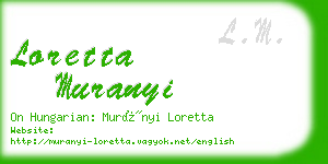 loretta muranyi business card